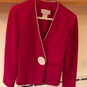 Vintage - Raspberry Leslie Fay Blazer - image 1